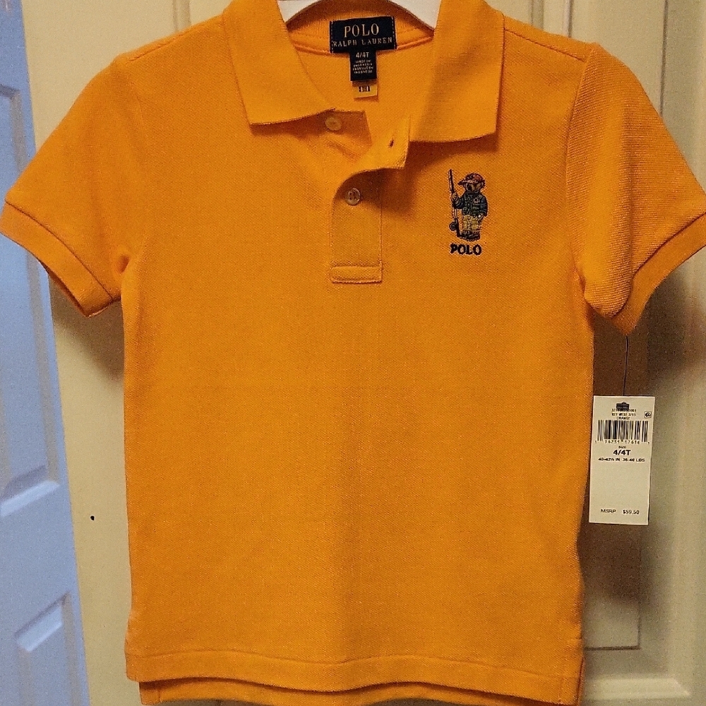 Polo by Ralph Lauren Orange Polo Shirt Classic Style